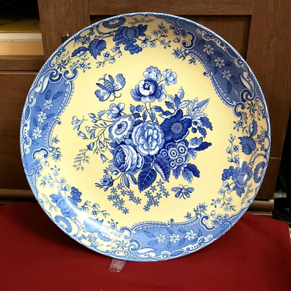 12" Serving  Bowl Blue Room Garden Collection by S